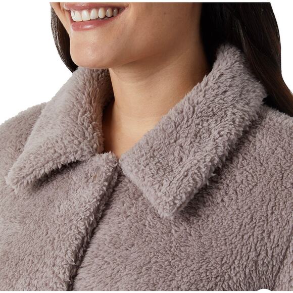 32 Degrees Heat Women's Cozy Fleece Jacket NWT Purple L Perfect for 3 Seasons! - Picture 6 of 7